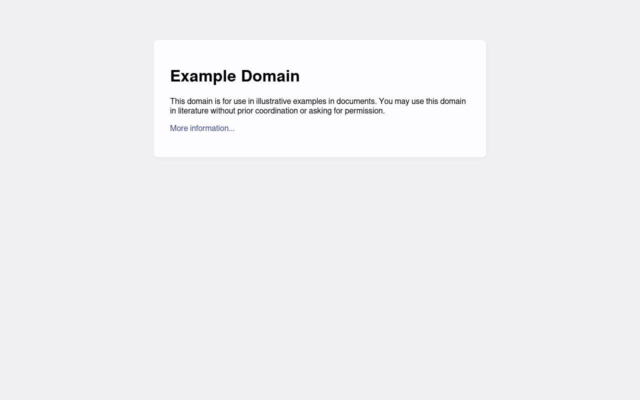 Example screenshot